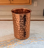 Pure Copper Tumblers for Drinking - Ayurvedic Health Pure Copper Cups Pack Of 2