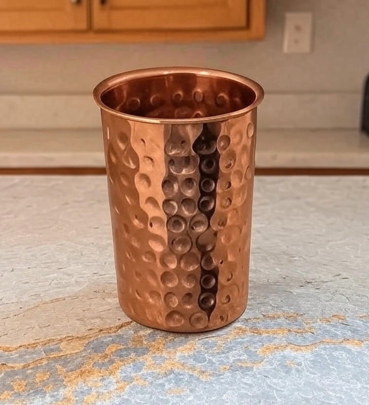 Pure Copper Tumblers for Drinking - Ayurvedic Health Pure Copper Cups Pack Of 2
