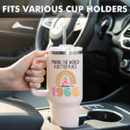60th Birthday Gifts for Women Her, 1966 60th Birthday Decorations for Woman, Turning 60 Year Old Gifts For Women Mom Wife Grandma, 60 th Birthday Ideas, 40oz Tumbler Cup