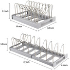 Multi Functional Pot, Bowl, and Utensil Organizer,Grey