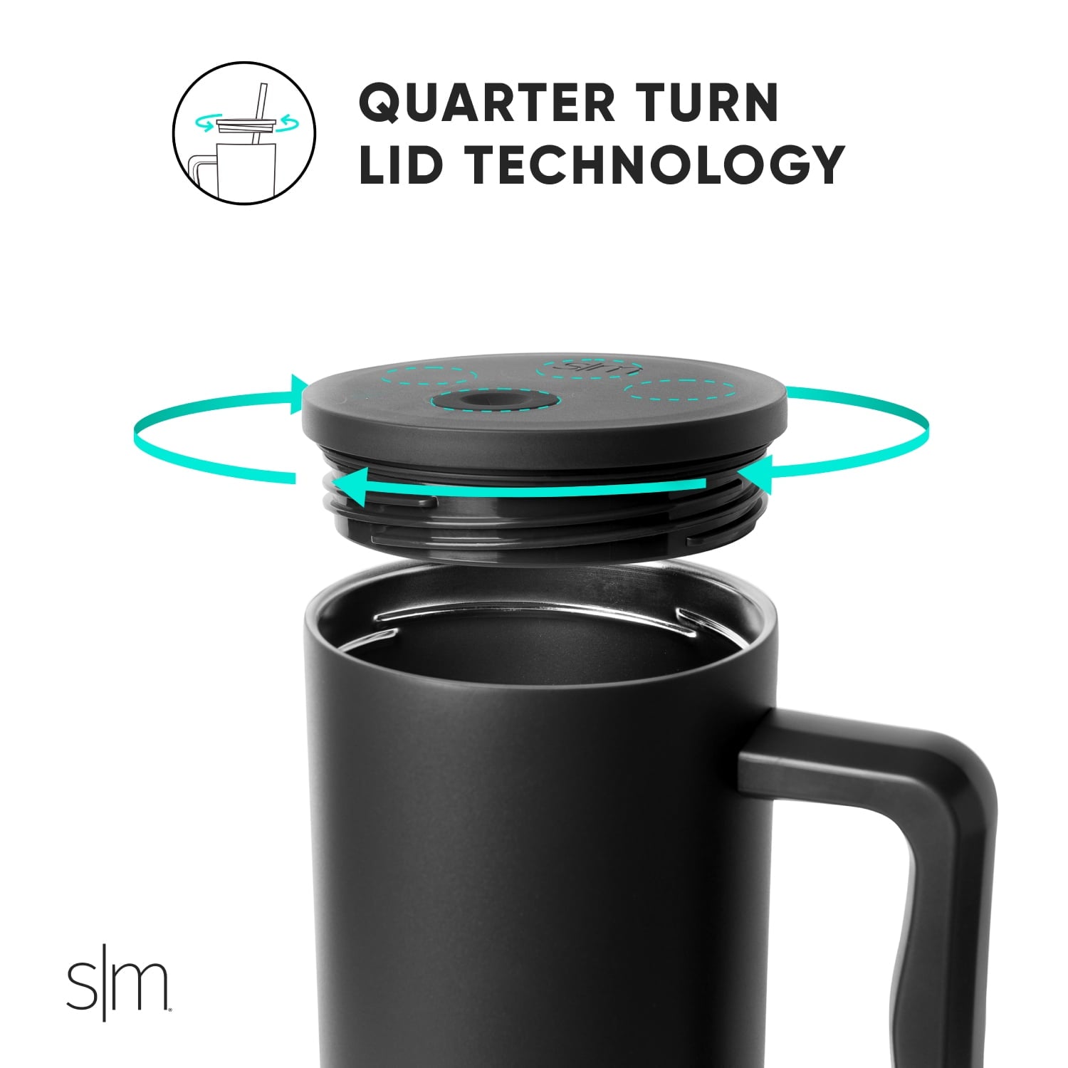 Simple Modern 40 fl oz Insulated Stainless Steel Trek Tumbler with Straw Lid | Graphite