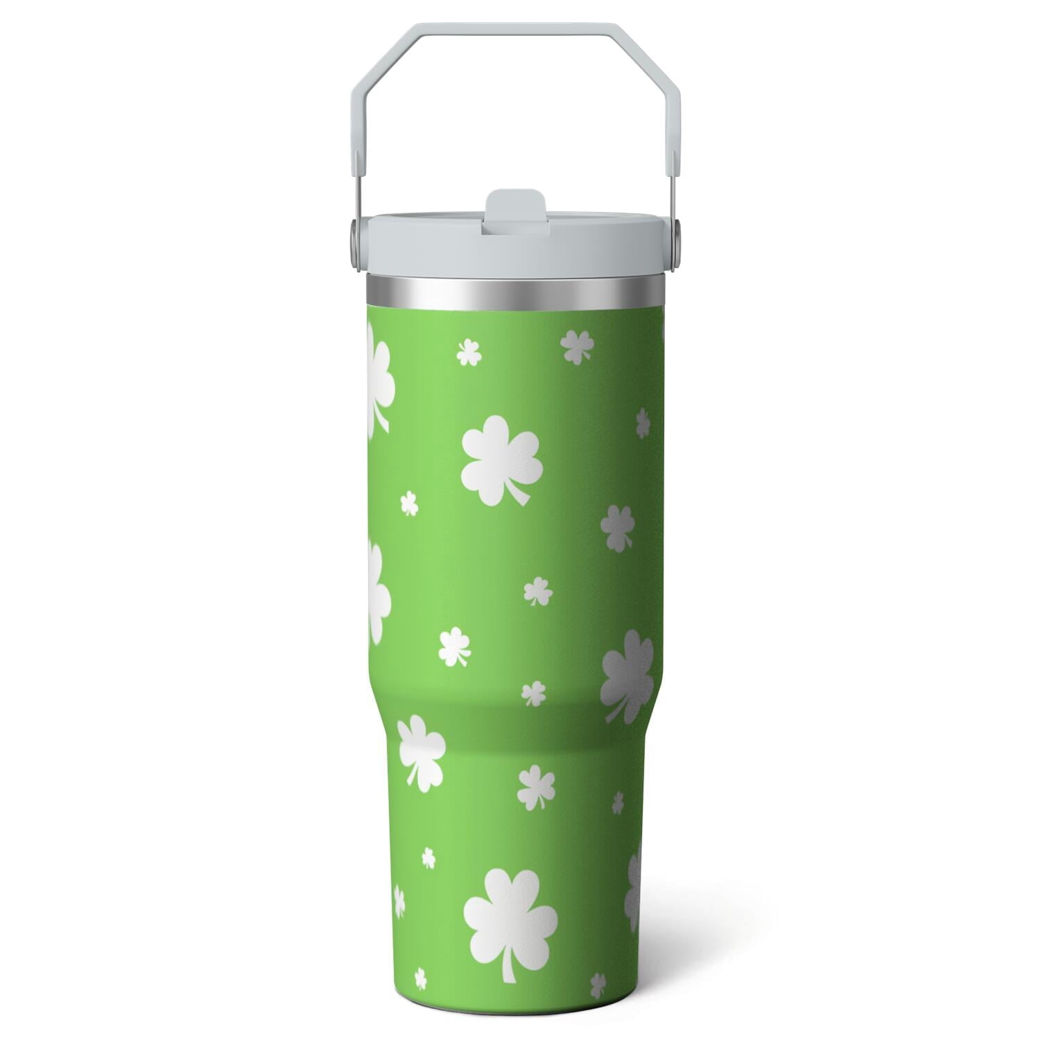 Herobuddy™ 1pc Bow 30oz Tumbler with Straw & Handle - Insulated Stainless - Reusable Stainless Steel Cup