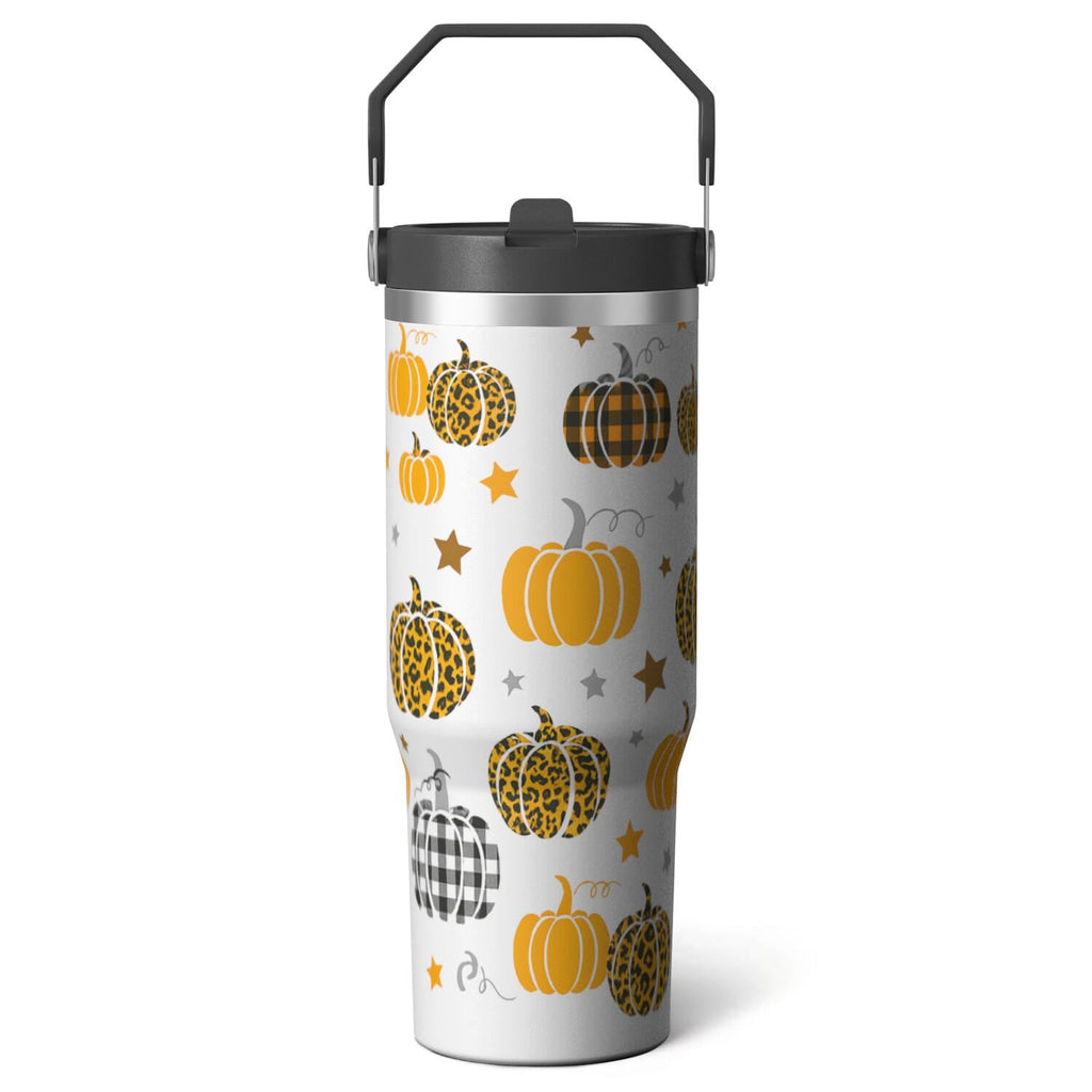Herobuddy™ 1pc cherry 30oz Tumbler with Straw & Handle - Insulated Stainless - Reusable Stainless Steel Cup