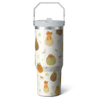 Herobuddy™ 1pc Hummingbird 30oz Tumbler with Straw & Handle - Insulated Stainless - Reusable Stainless Steel Cup