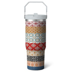 Herobuddy™ 1pc shark 30oz Tumbler with Straw & Handle - Insulated Stainless - Reusable Stainless Steel Cup