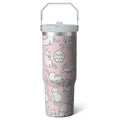 Herobuddy™ 1pc Halloween Bat 30oz Tumbler with Straw & Handle - Insulated - Reusable Stainless Steel Cup
