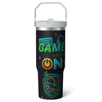 Herobuddy™ 1pc Capibara 30oz Tumbler with Straw & Handle - Insulated Stainless - Reusable Stainless Steel Cup
