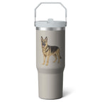 Herobuddy™ 1pc Bow 30oz Tumbler with Straw & Handle - Insulated Stainless - Reusable Stainless Steel Cup