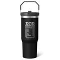 Herobuddy™ 1pc pharmacist 30oz Tumbler with Straw & Handle - Insulated Stainless - Reusable Stainless Steel Cup