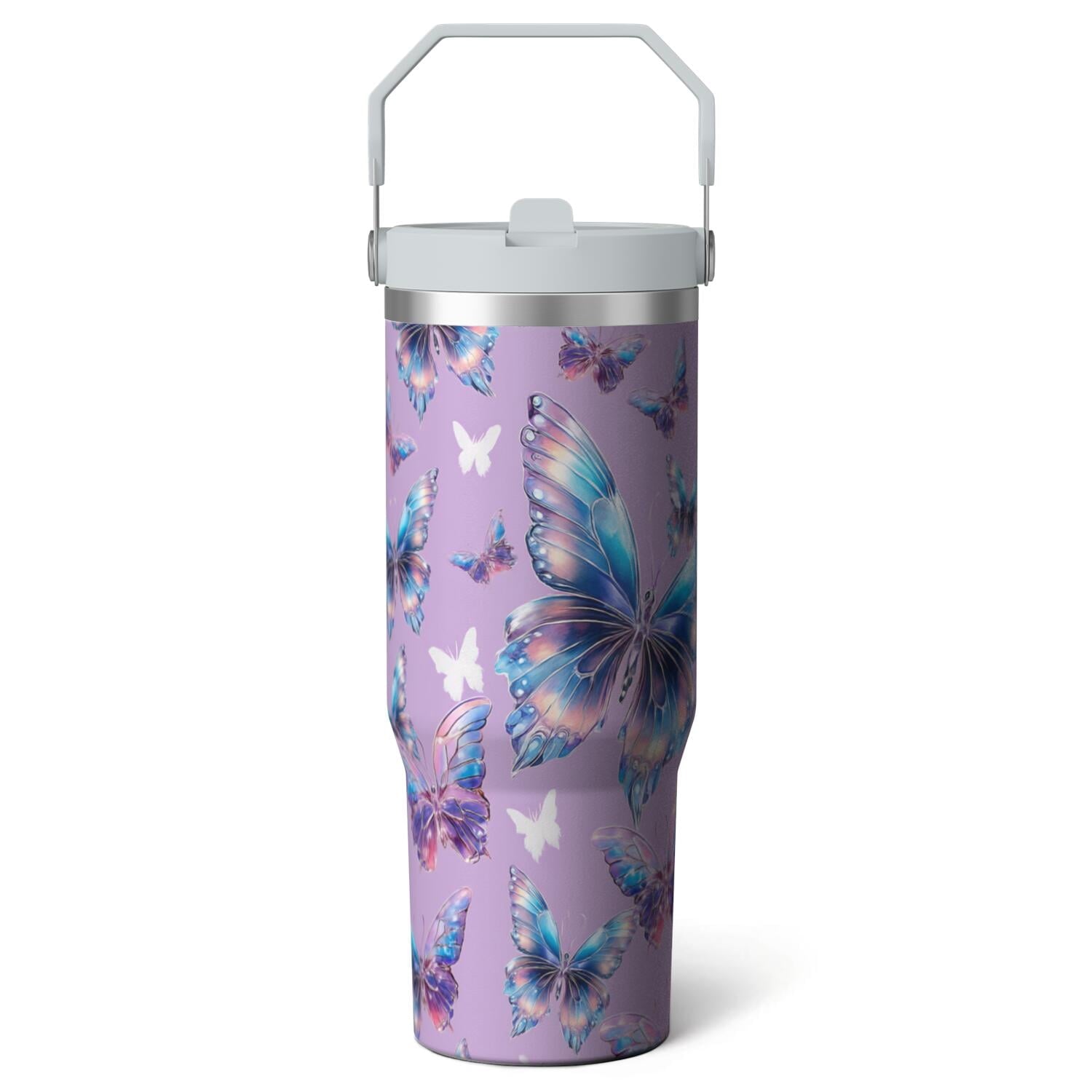 Herobuddy™ 1pc Movie 30oz Tumbler with Straw & Handle - Insulated Stainless - Reusable Stainless Steel Cup