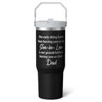 Herobuddy™ 1pc Capibara 30oz Tumbler with Straw & Handle - Insulated Stainless - Reusable Stainless Steel Cup