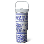 Herobuddy™ 1pc Hummingbird 30oz Tumbler with Straw & Handle - Insulated Stainless - Reusable Stainless Steel Cup