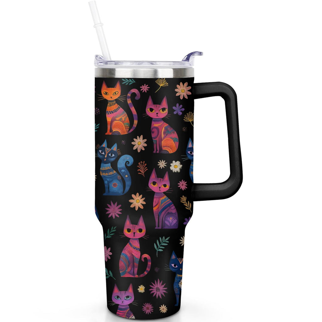 Herobuddy™ 1pc Goose 40oz Tumbler with Straw & Handle - Insulated Stainless - Reusable Stainless Steel Cup