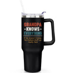 Herobuddy™ 1pc cherry 40oz Tumbler with Straw & Handle - Insulated Stainless - Reusable Stainless Steel Cup