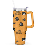 Herobuddy™ 1pc Paw prints 40oz Tumbler with Straw & Handle - Insulated - Reusable Stainless Steel Cup
