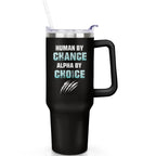 Herobuddy™ 1pc cherry 40oz Tumbler with Straw & Handle - Insulated Stainless - Reusable Stainless Steel Cup