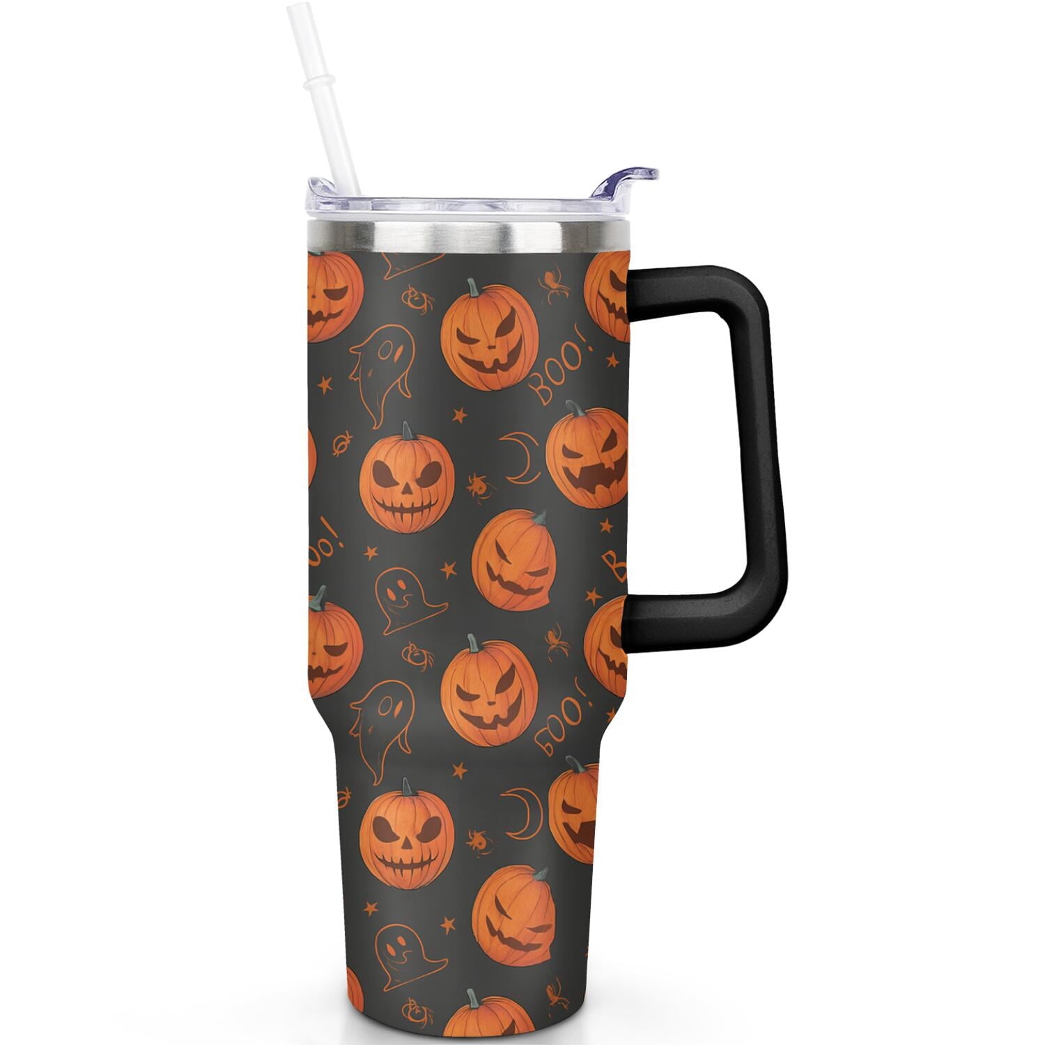Herobuddy™ 1pc Paw prints 40oz Tumbler with Straw & Handle - Insulated - Reusable Stainless Steel Cup