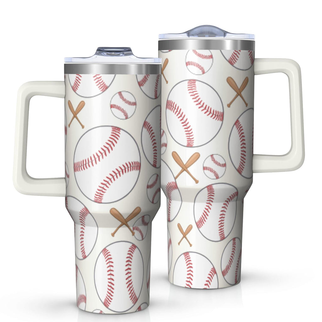 Herobuddy™ 1pc nutcracker 40oz Tumbler with Straw & Handle - Insulated Stainless - Reusable Stainless Steel Cup