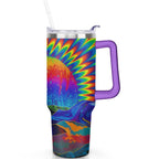 Herobuddy™ 1pc Paw prints 40oz Tumbler with Straw & Handle - Insulated - Reusable Stainless Steel Cup