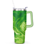 Herobuddy™ 1pc Sunflower 40oz Tumbler with Straw & Handle - Insulated Stainless - Reusable Stainless Steel Cup