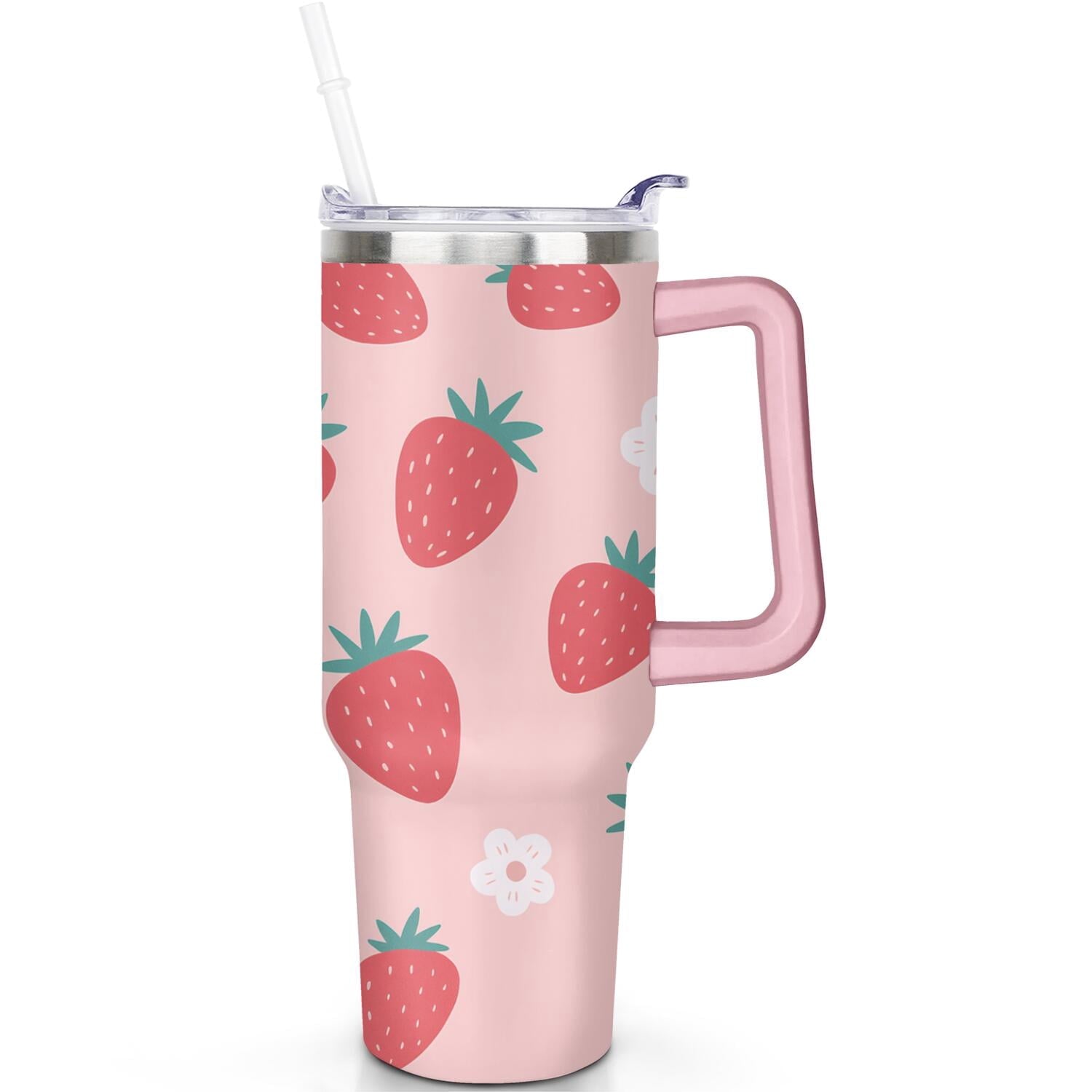 Herobuddy™ 1pc Goose 40oz Tumbler with Straw & Handle - Insulated Stainless - Reusable Stainless Steel Cup