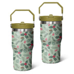 Herobuddy™ 20 Oz Tumbler Christmas Tree Gift Tumbler with Lid and Straw - Reusable Stainless Steel Cup