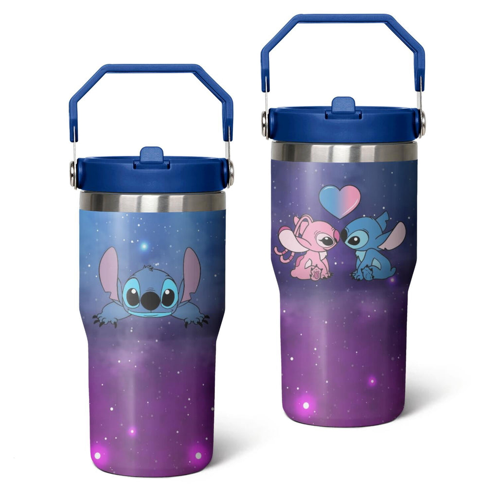 Herobuddy™ 20oz Cartoon Movie Stainless Steel Tumbler with Lid and Straw,Spill Proof - Reusable Stainless Steel Cup