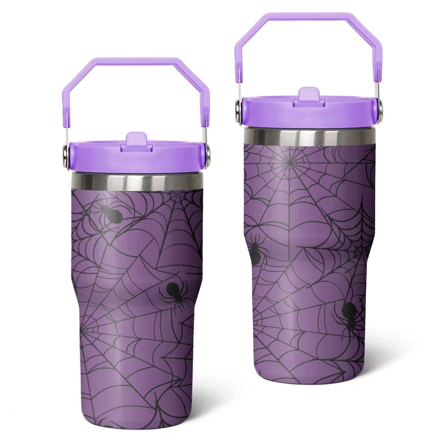 Herobuddy™ 20oz Halloween Nightmare Before Stainless Steel Tumbler with Lid and Straw,Spill - Reusable Stainless Steel Cup