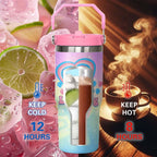 30oz Cartoon Tumbler for Cartoon Lovers,Cartoon Movie Stainless Steel Tumbler with Handle and Flip Straw Travel Mug Tumbler Cup Keeps Drinks Cold & Hot, Style 2
