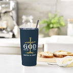 Christian Gifts for Men, Religious Gifts for Men, Christian Man of God Tumbler 20oz, Bible Verse Gift Coffee Travel Mug, Christian Spiritual Inspirational Catholic Gift Cup for Dad Grandpa