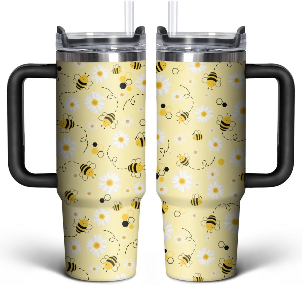 Herobuddy™ Football Lover Gift 30 oz Flip Straw Tumbler with Top Handle - Insulated Travel Tumbler Cup