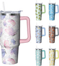 Herobuddy™ 30 oz Duck Tumbler with Handle and Straw, Insulated Stainless Steel - Insulated Travel Coffee Mug