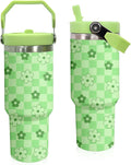 Herobuddy™ Elephant Mug 30 oz Tumbler with Handle Flip Straw Leak Proof - Insulated Travel Coffee Mug