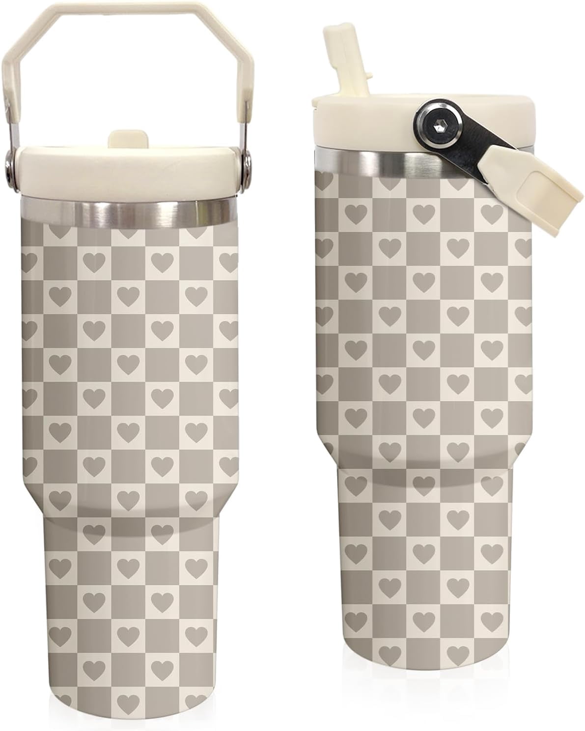 Herobuddy™ Elephant Mug 30 oz Tumbler with Handle Flip Straw Leak Proof - Insulated Travel Coffee Mug