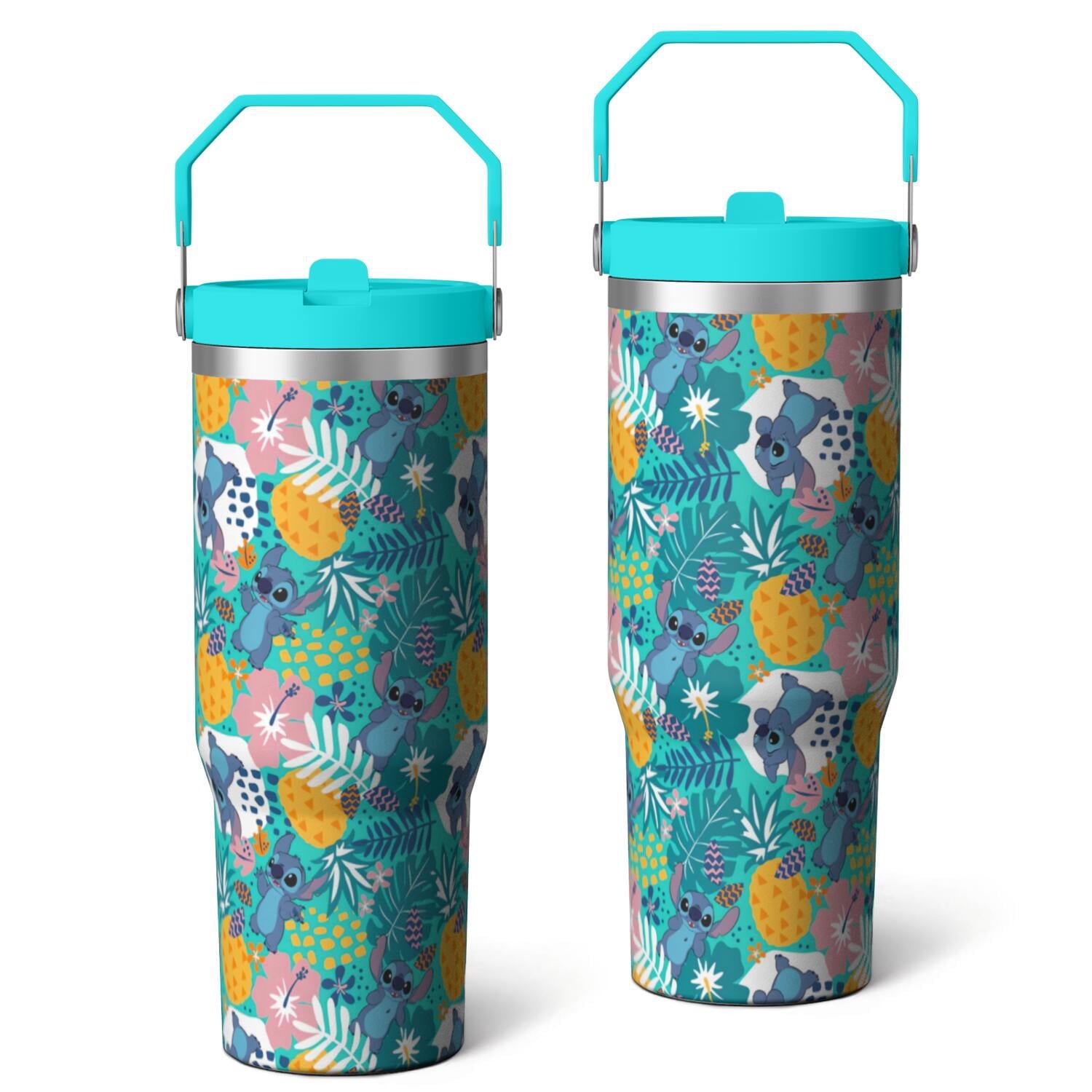 Herobuddy™ 30oz Cartoon Movie Stainless Steel Tumbler with Lid and Straw,Spill Proof - Reusable Stainless Steel Cup