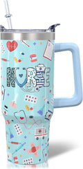 Herobuddy™ 30oz Stainless Steel Sea Turtle Tumbler with Lid and Straw - Reusable Stainless Steel Cup