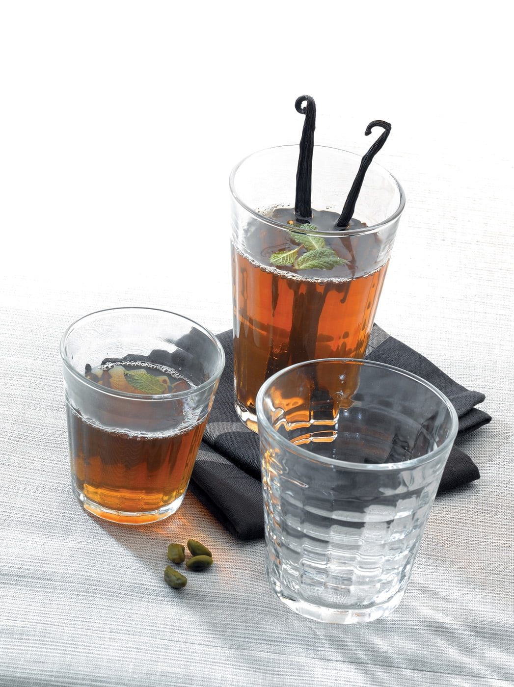 Duralex Prisme Clear Tumbler, Made in France, Set of 6, 11.625 Ounce