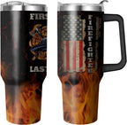 Herobuddy™ 40 Oz Tumbler with Handle and Straw, Double Wall Coffee Travel - Insulated Travel Coffee Mug