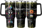 Herobuddy™ 40 Oz Tumbler with Handle and Straw, Double Wall Coffee Travel - Insulated Travel Coffee Mug
