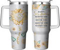 Herobuddy™ 40 Oz Tumbler with Handle and Straw, Double Wall Coffee Travel - Insulated Travel Coffee Mug