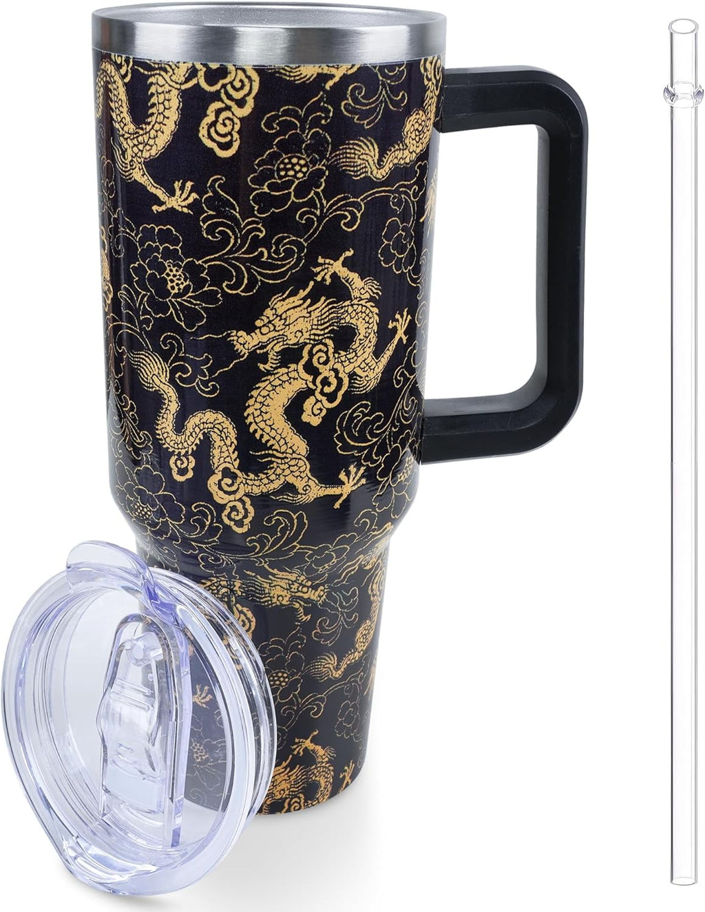 Herobuddy™ 40 oz Frog Mushroom Tumbler with Handle and Straw, Travel Mug - Leakproof Insulated Water Bottle
