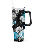 40 oz Hawaii Tropical Plants Tumbler Hawaii Tropical Plants Theme 40oz Tumbler with Handle Spill Proof Lid Straw Double Insulated Coffee Cup Hawaii Tropical Plants Lover Gifts