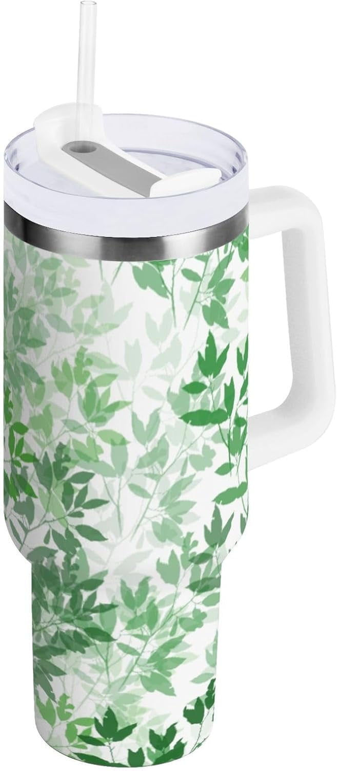 Herobuddy™ 40 oz Tumbler with Handle Lid and Straw Insulated Water Tumbler - Insulated Travel Coffee Mug