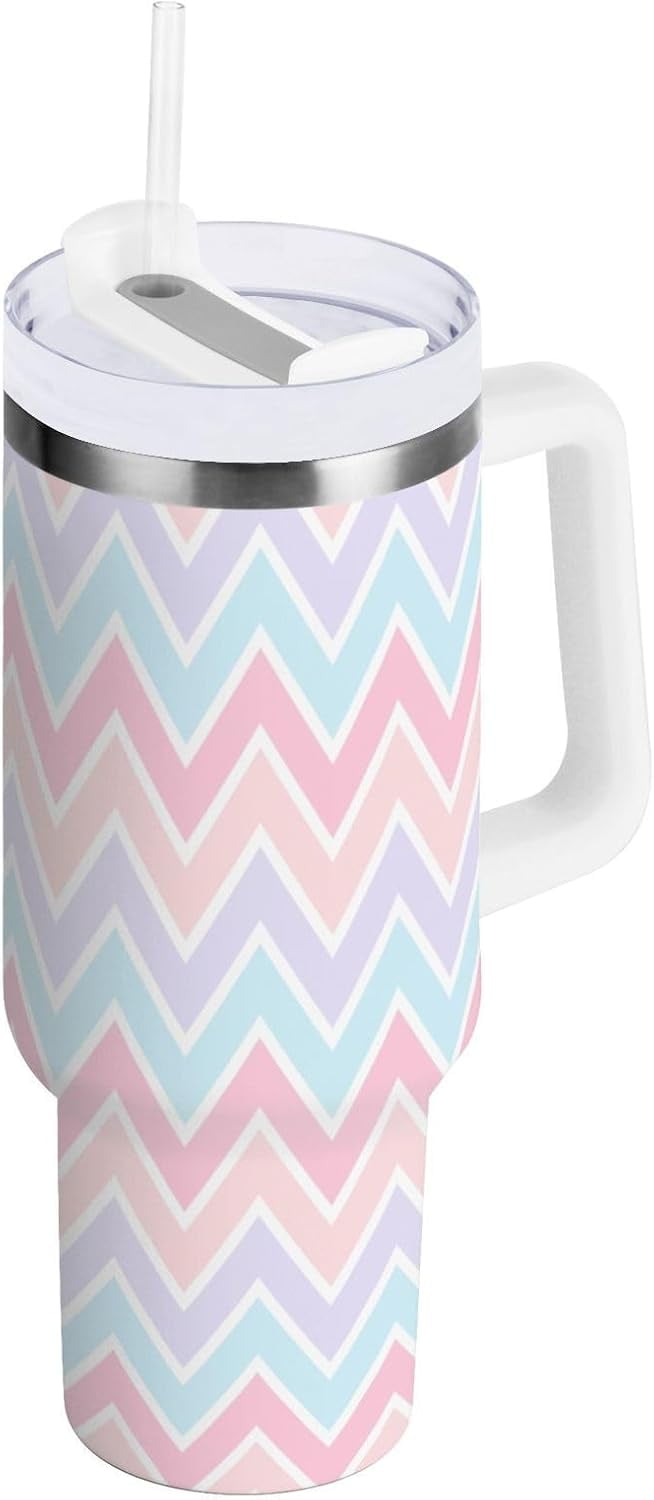 Herobuddy™ 40 oz Tumbler with Handle Lid and Straw Insulated Water Tumbler - Insulated Travel Coffee Mug
