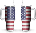 Herobuddy™ 40oz Easter Bunny Tumbler with Handle and Straw, Rabbit Stainless Steel - Leakproof Insulated Water Bottle