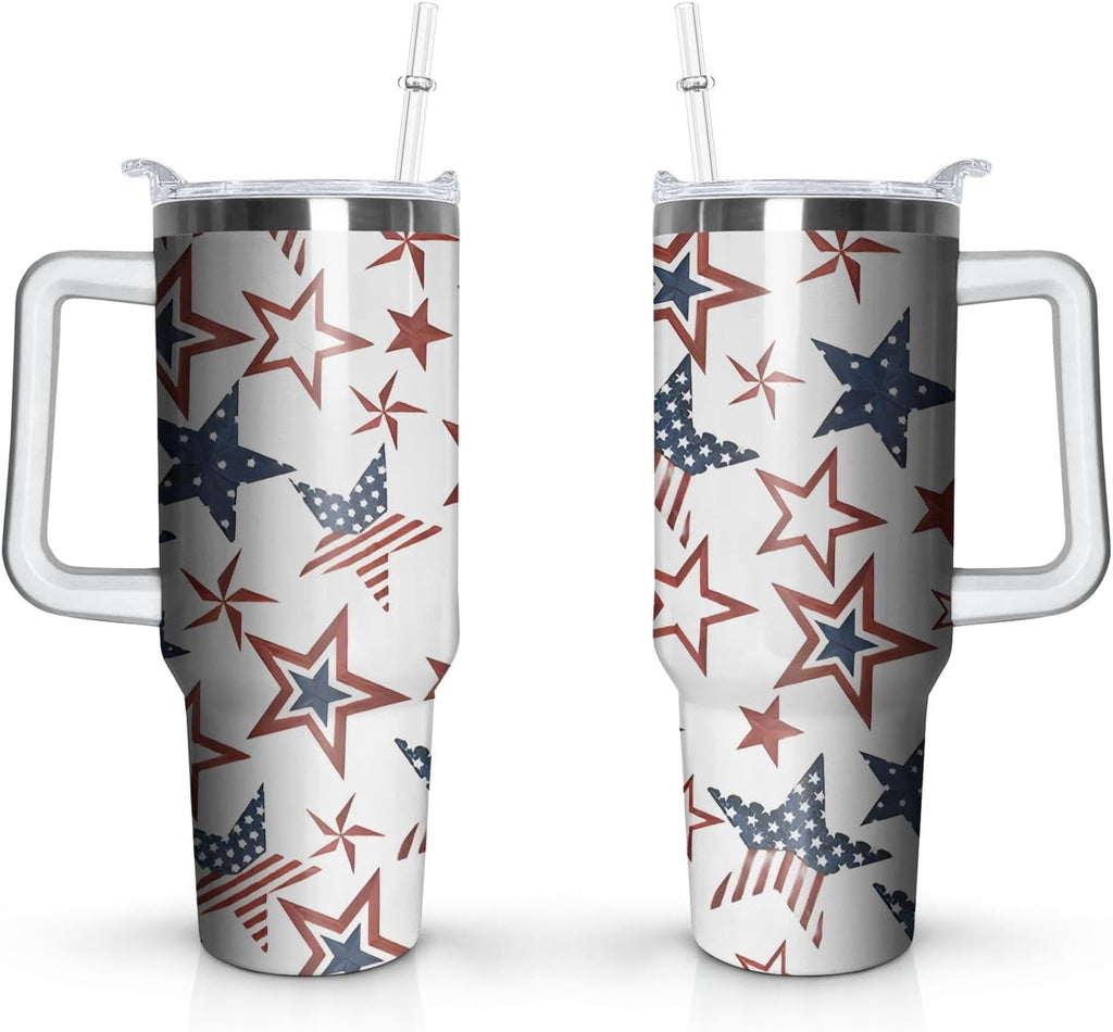 Herobuddy™ 40oz Easter Bunny Tumbler with Handle and Straw, Rabbit Stainless Steel - Leakproof Insulated Water Bottle
