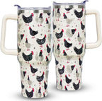Herobuddy™ 40oz Bee Tumbler With Handle Lid and Straw -Bee gifts - Reusable Stainless Steel Cup