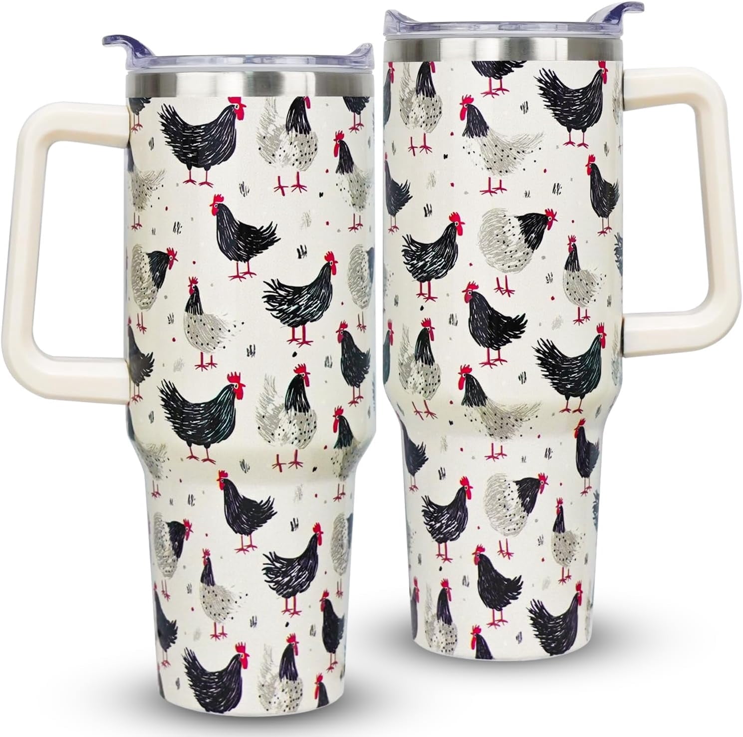 Herobuddy™ 40oz Bee Tumbler With Handle Lid and Straw -Bee gifts - Reusable Stainless Steel Cup
