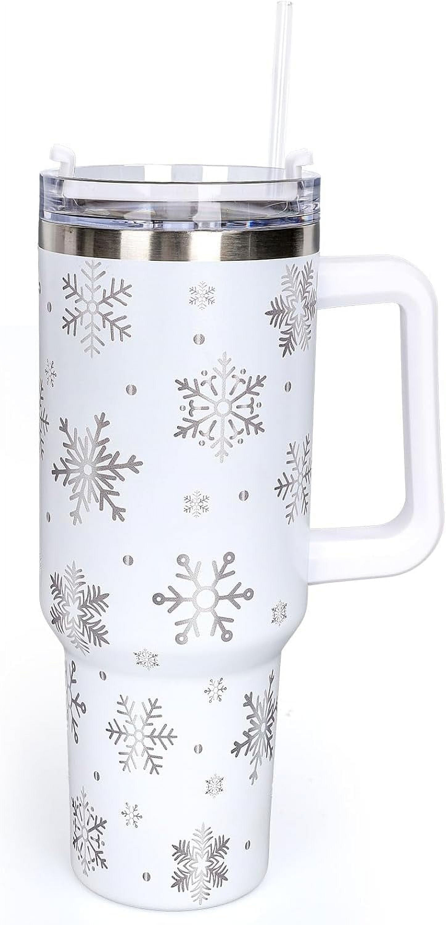 Herobuddy™ 40oz Insulated Stainless Steel Tumbler with Handle, Abstract Brown Leopard Print - Leakproof Insulated Water Bottle