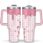 Herobuddy™ 40oz Hello Kawaii Cat Cute Stainless Steel Tumbler with Lid - Reusable Stainless Steel Cup